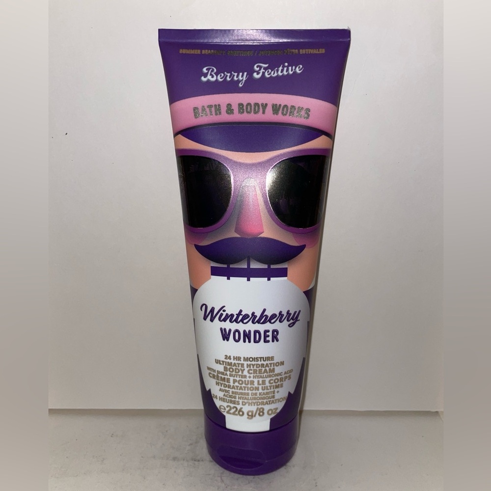 Bath & Body Works Winterberry Wonder Body Cream 8oz Christmas In July New